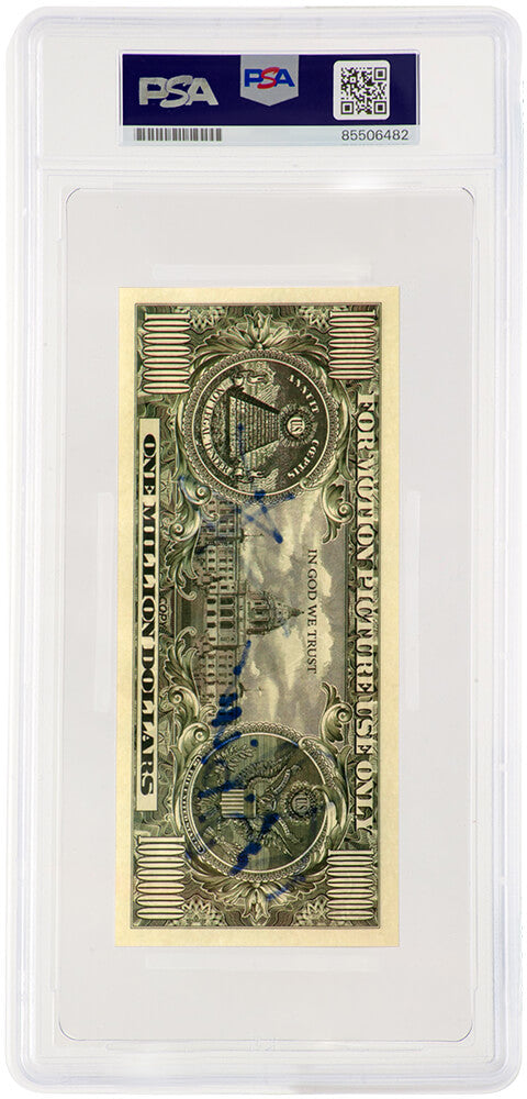 Ted DiBiase Signed ($1M) One Million Dollar Novelty Bill - (PSA Encapsulated)