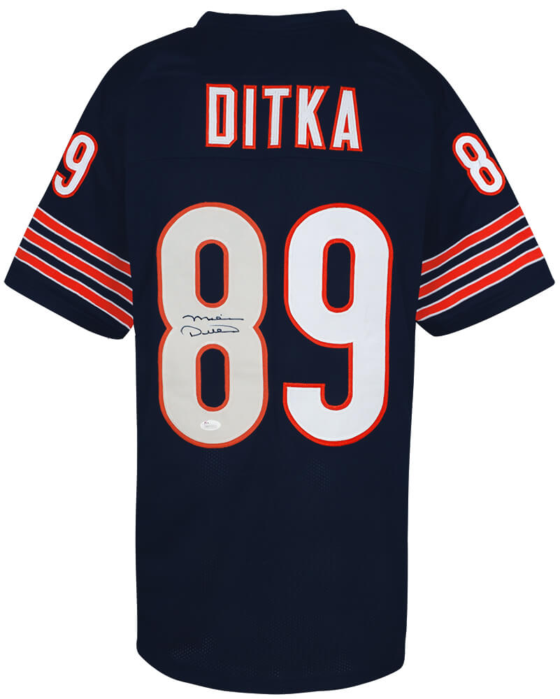 Mike Ditka Signed Navy Custom Football Jersey - (JSA)