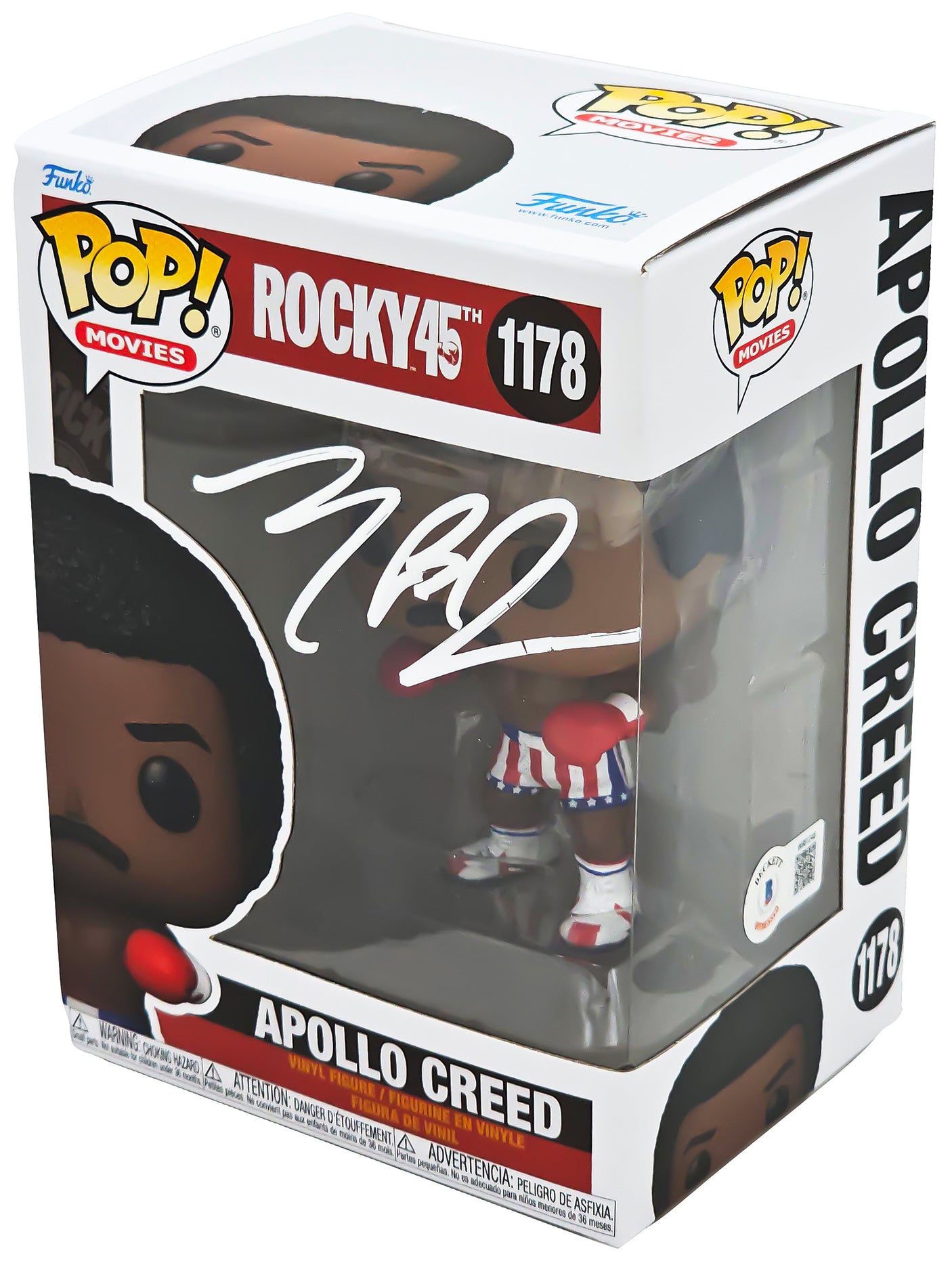 Michael B. Jordan Autographed Funko Pop Vinyl Figurine Beckett BAS Witness Stock #220630