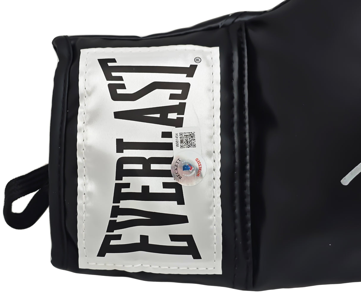Michael B. Jordan Autographed Black Everlast Boxing Glove Right Handed RH Beckett BAS Witness Stock #220646