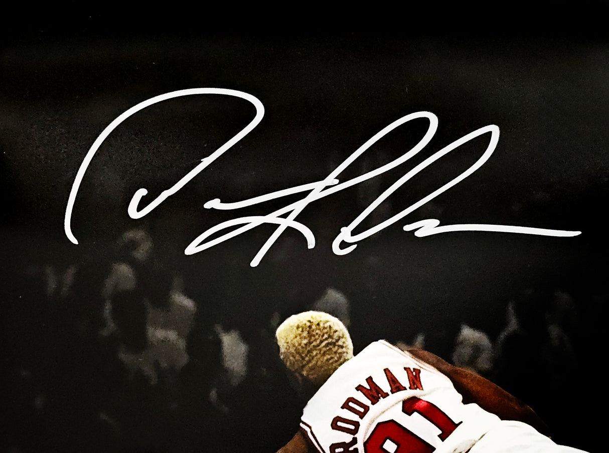 Dennis Rodman Autographed 11x14 Photo Chicago Bulls Beckett BAS Witness Stock #220711