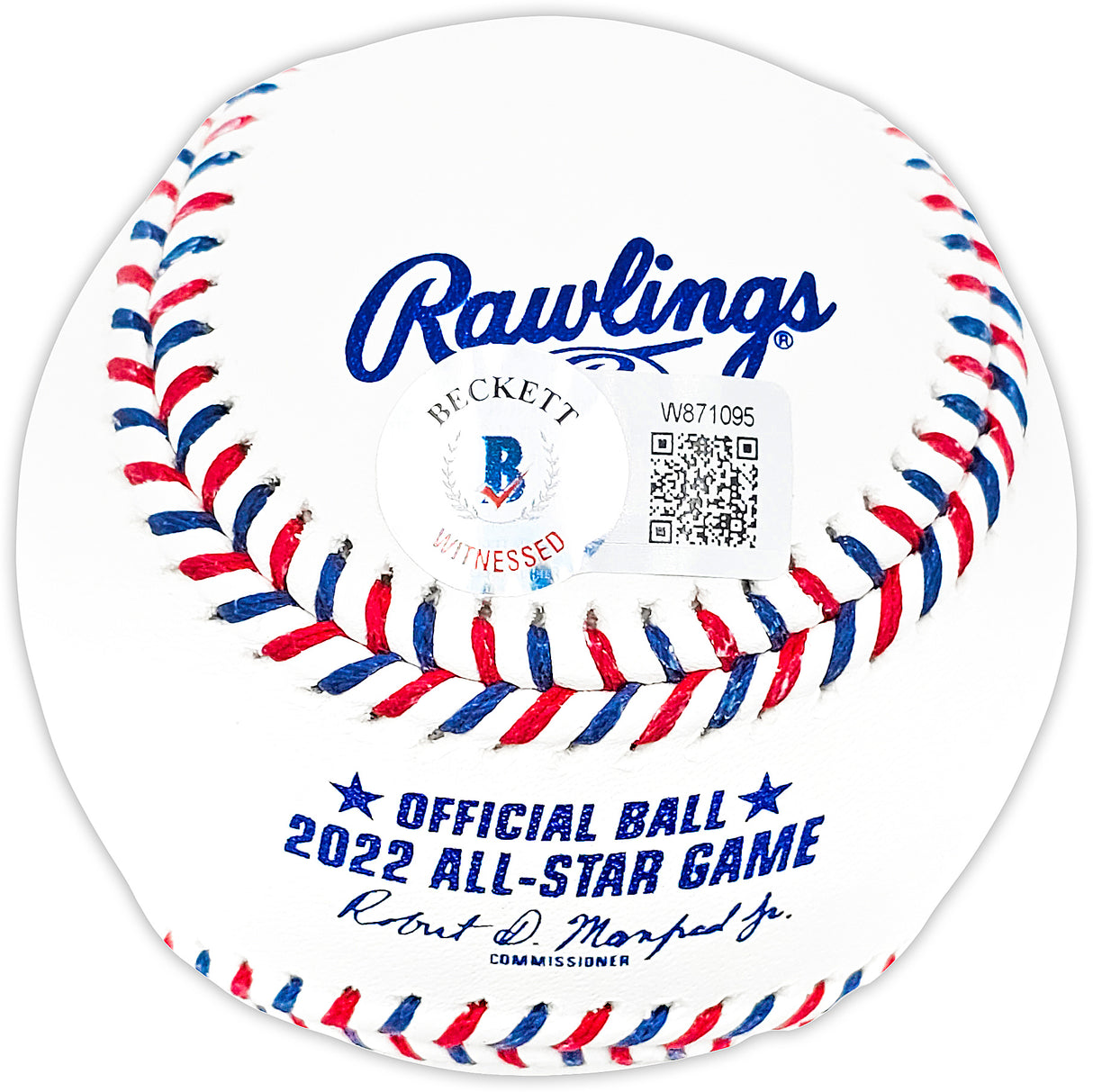 Kyle Tucker Autographed Official 2022 All Star Game Logo MLB Game Baseball Cubs Astros "1st AS Game" Beckett BAS Witness Stock #220573