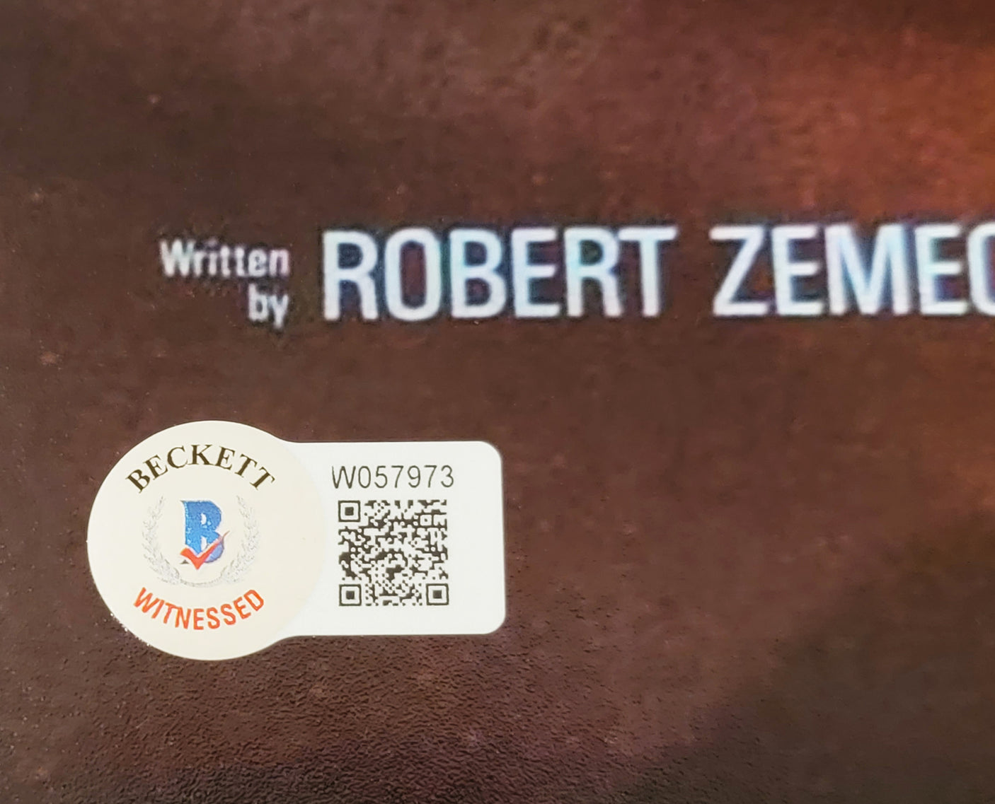 Michael J. Fox Autographed Back To The Future 1 11x17 Movie Poster Beckett BAS Witness Stock #209150