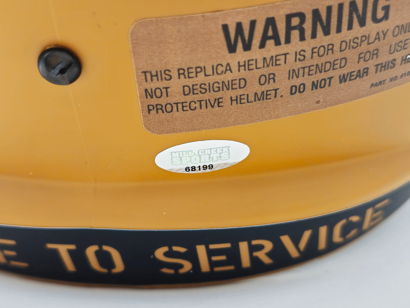 Devon Witherspoon Autographed Seattle Seahawks Camo Brown 2023 Salute to Service Full Size Speed Replica Helmet MCS Holo Stock #235444