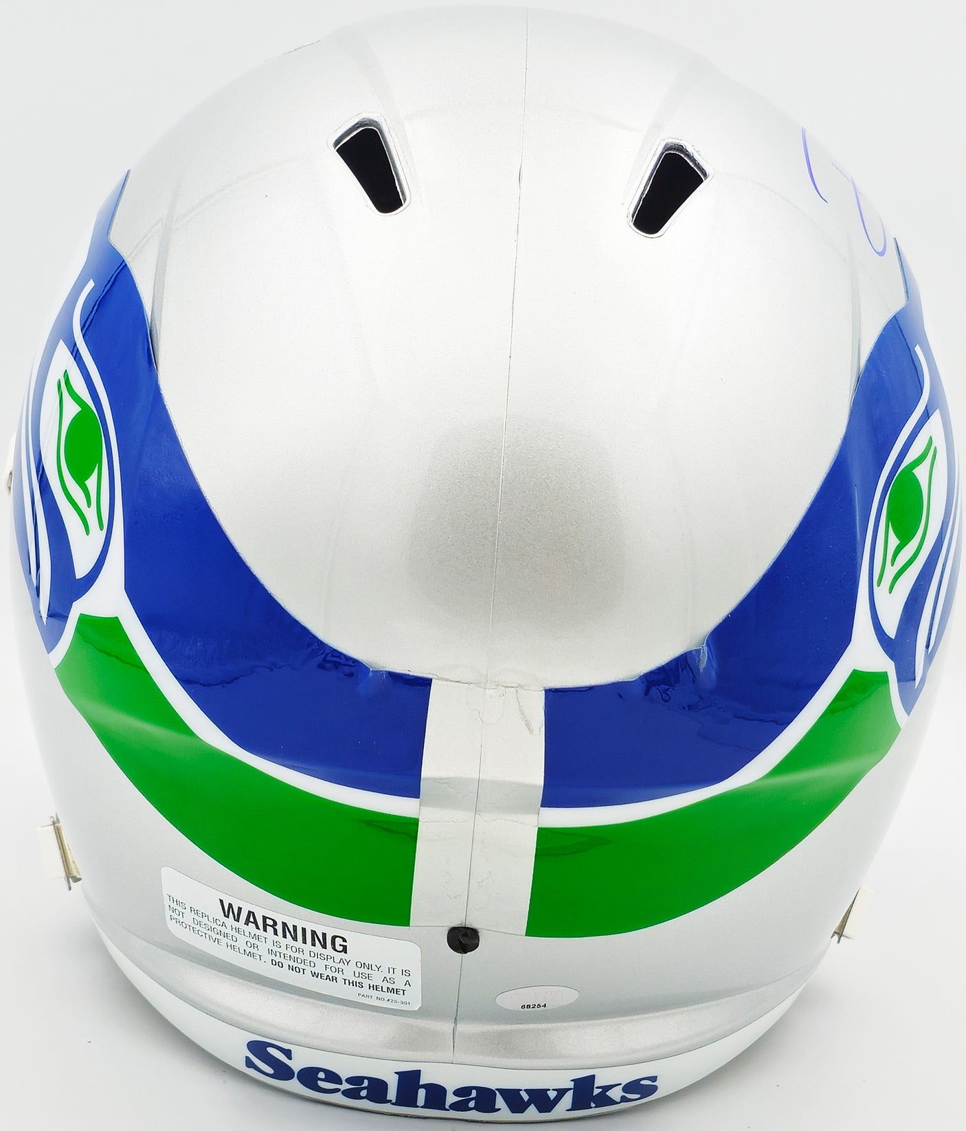 Devon Witherspoon Autographed Seattle Seahawks Silver 1983-01 Throwback Full Size Speed Replica Helmet MCS Holo Stock #235445