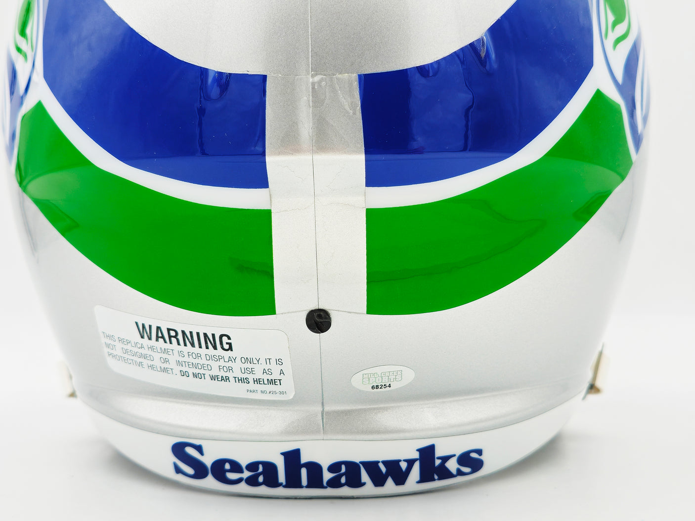 Devon Witherspoon Autographed Seattle Seahawks Silver 1983-01 Throwback Full Size Speed Replica Helmet MCS Holo Stock #235445