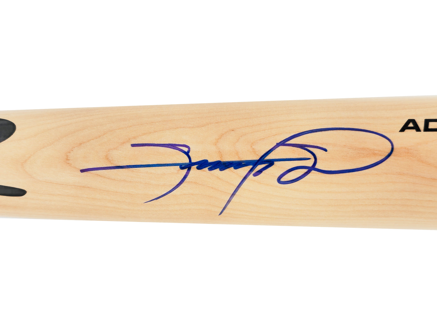 Sammy Sosa Autographed Blonde Rawlings Adirondack Pro Baseball Bat Chicago Cubs Beckett BAS Witness Stock #235462