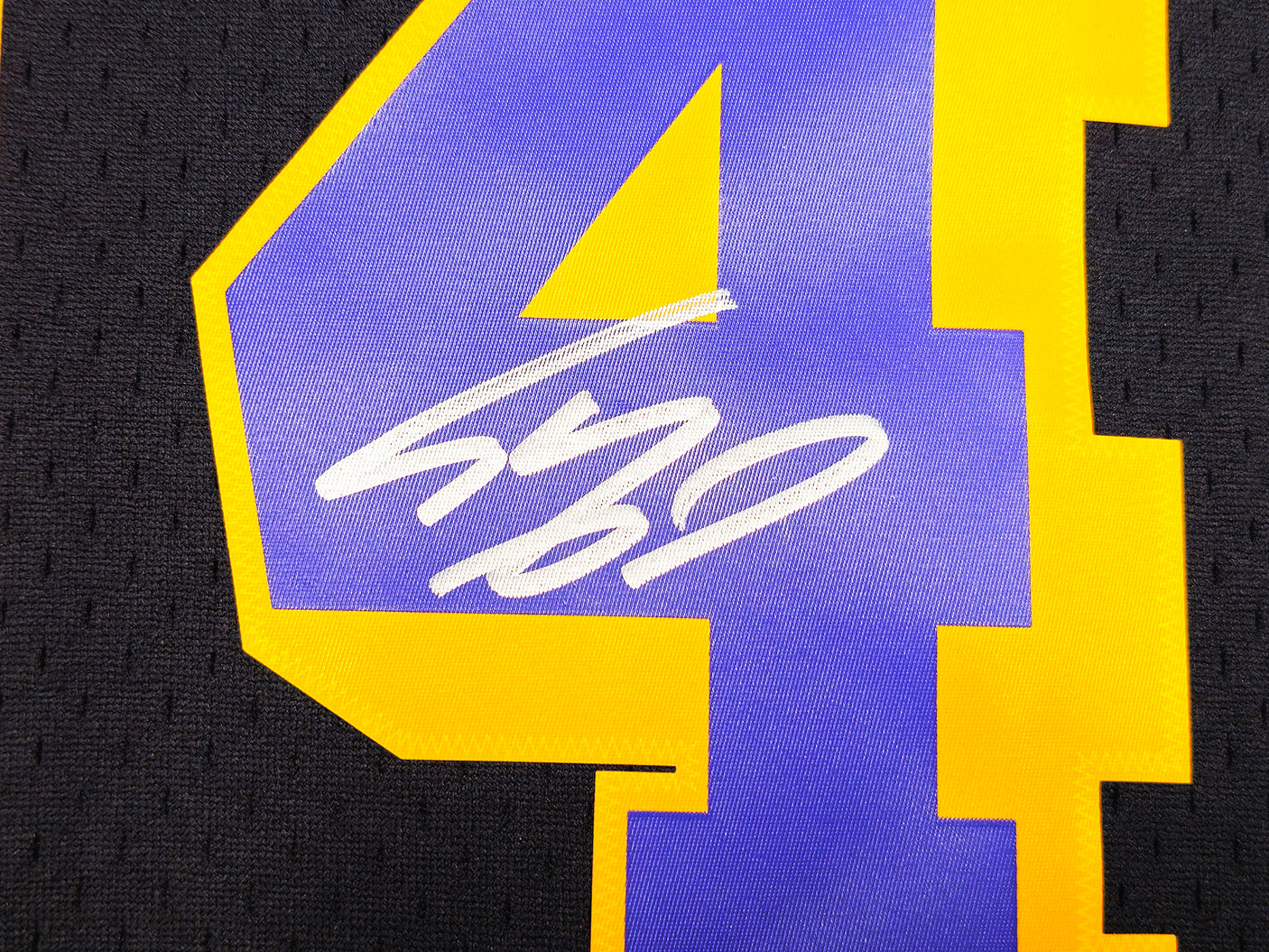 Los Angeles Lakers Shaquille Shaq O'Neal Autographed Black Authentic Mitchell & Ness 1996-97 HWC Swingman Jersey Size XL Beckett BAS Witness Stock #235511