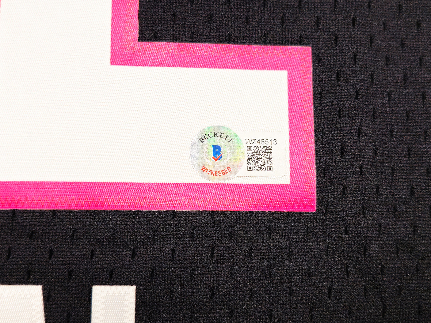 Miami Heat Shaquille Shaq O'Neal Autographed Black Authentic Mitchell & Ness 2005-06 HWC Swingman Jersey Size L Beckett BAS Witness Stock #235523