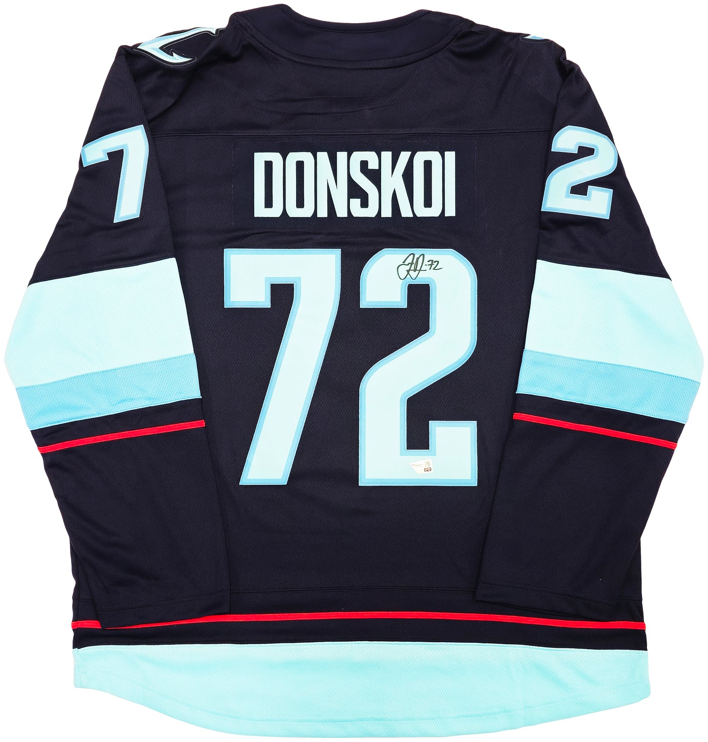 Seattle Kraken Joonas Donskoi Autographed Blue Fanatics Breakaway Jersey Size XL With Inaugural Season Patch Fanatics Holo Stock #235585