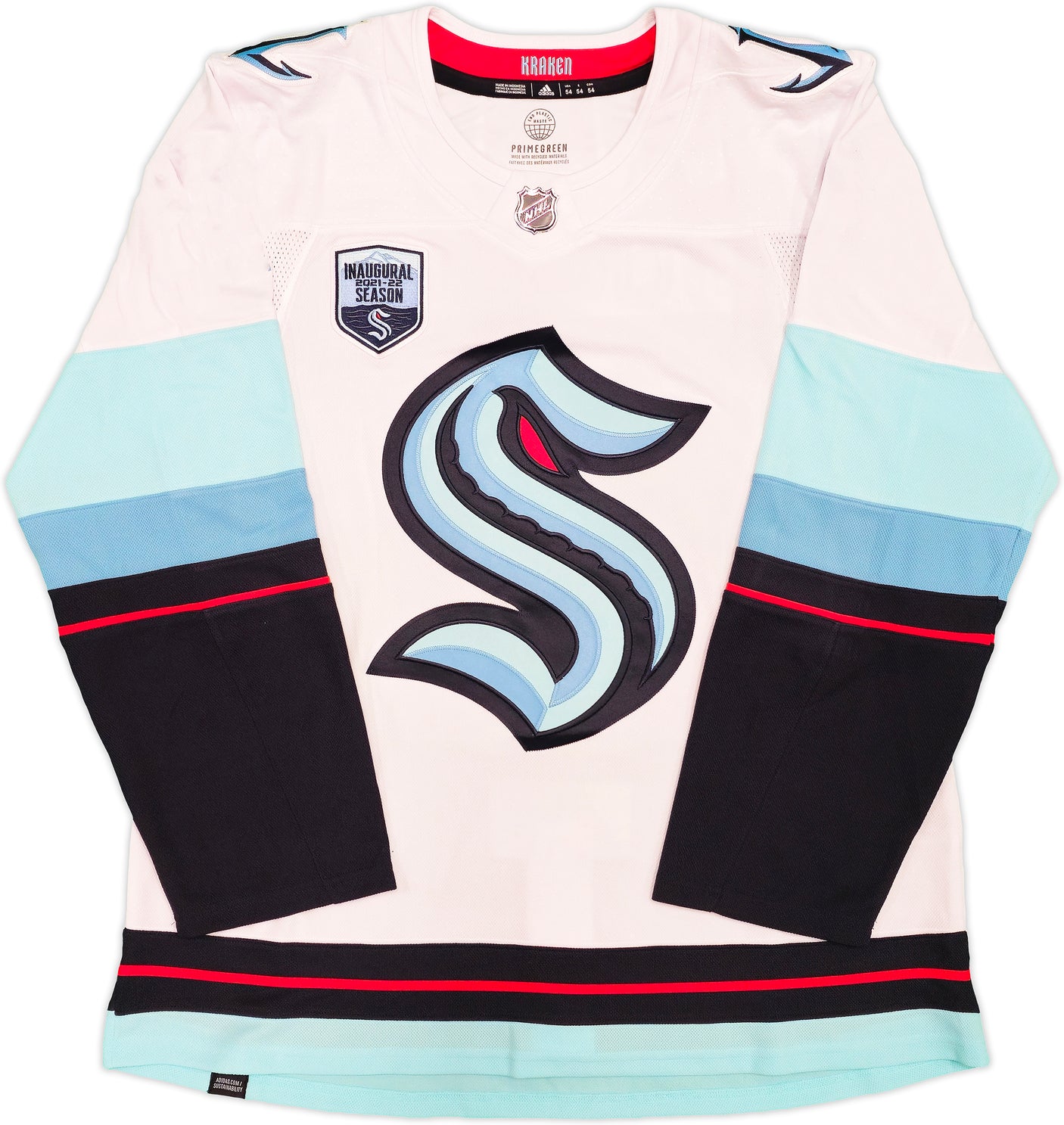 Seattle Kraken Ryan Donato Autographed White Adidas Authentic Jersey Size 54 With Inaugural Season Patch Fanatics Holo Stock #235572