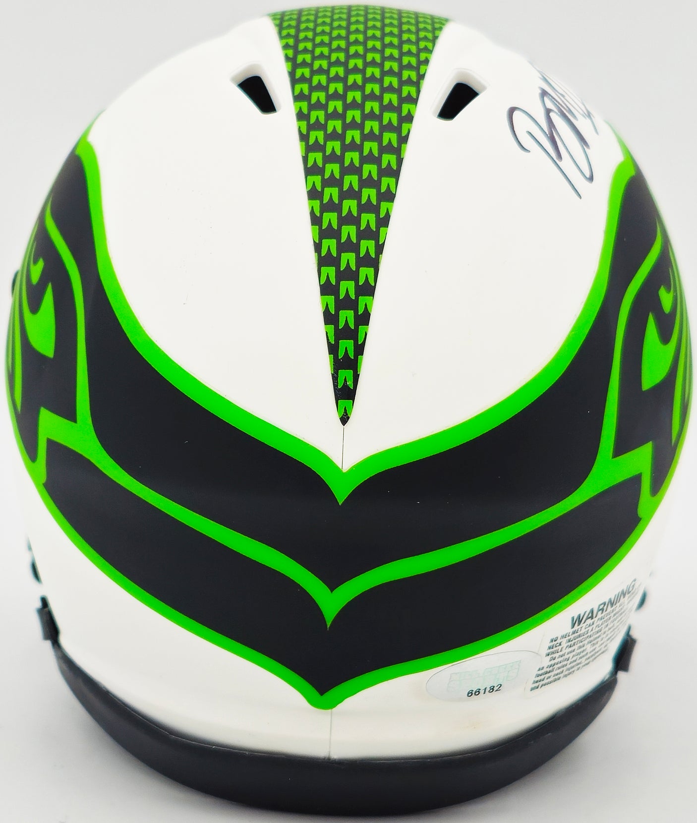 Byron Murphy II Autographed Seattle Seahawks Lunar Eclipse White Speed Mini Helmet MCS Holo Stock #235599