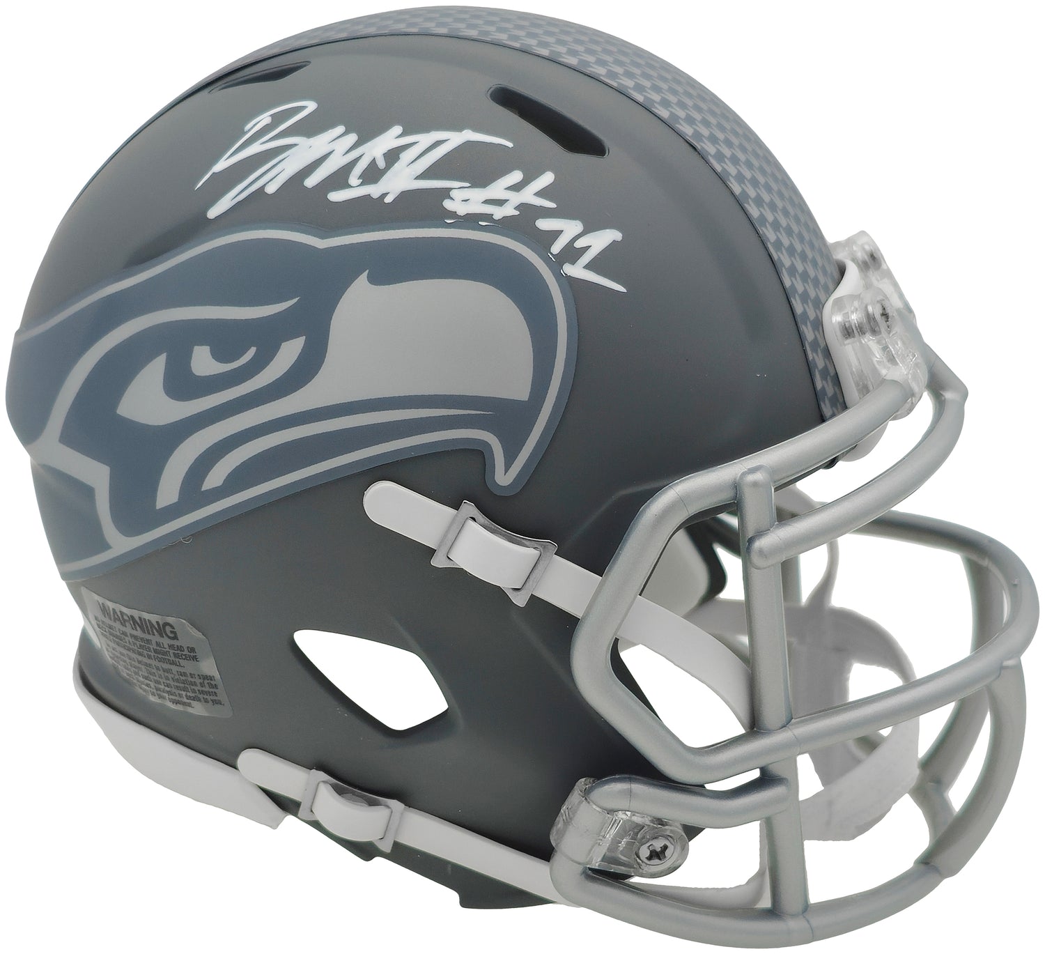 Byron Murphy II Autographed Seattle Seahawks Slate Gray Speed Mini Helmet MCS Holo Stock #235600