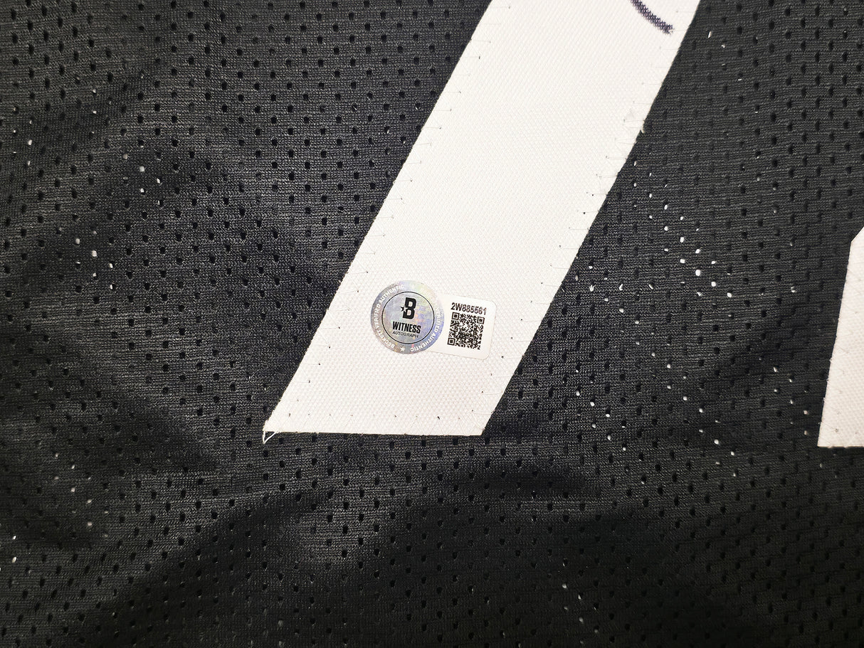 Pittsburgh Steelers James Harrison Autographed Black Jersey Beckett BAS Witness Stock #253382