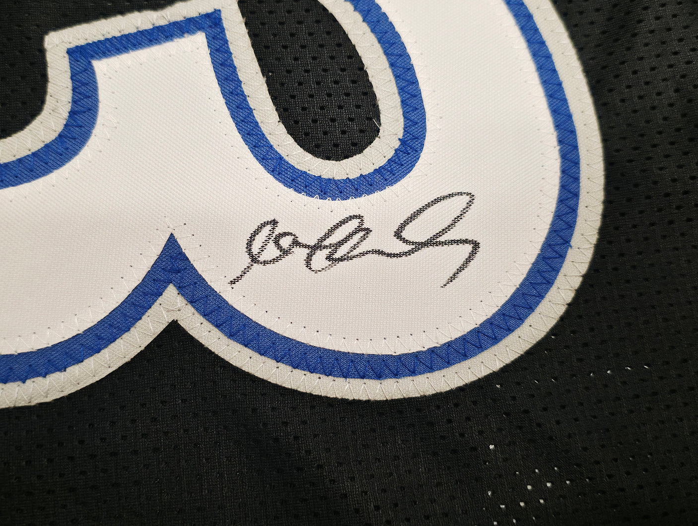 Minnesota Timberwolves Stephon Marbury Autographed Black Jersey Beckett BAS Witness Stock #253386