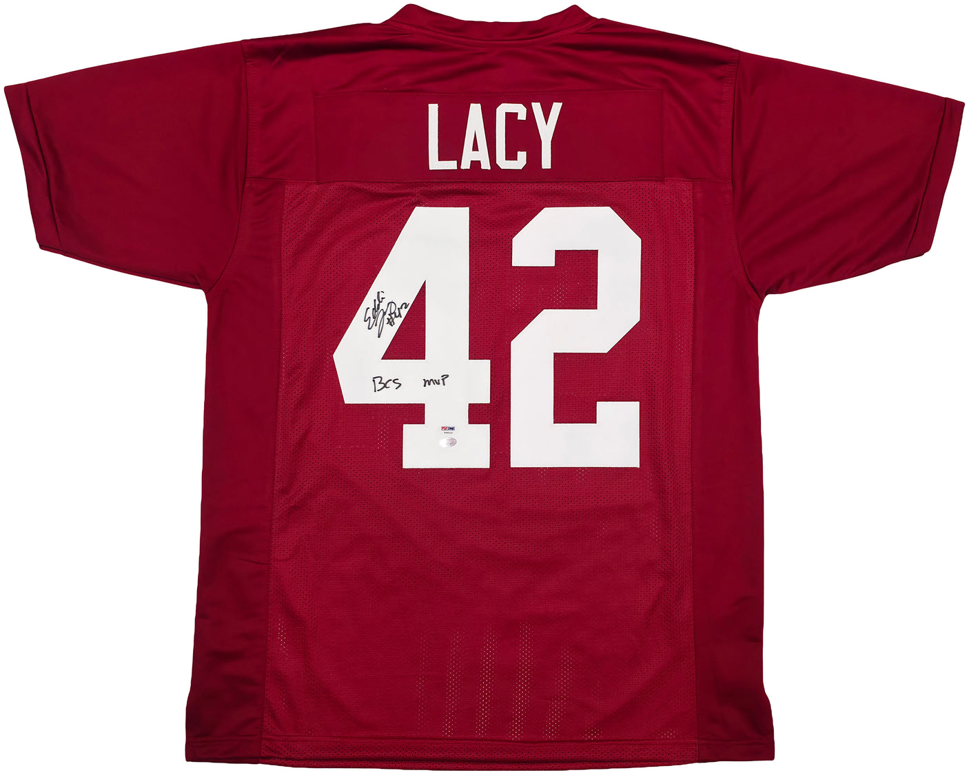 Alabama Crimson Tide Eddie Lacy Autographed Crimson Jersey "BCS MVP" PSA/DNA Stock #253394