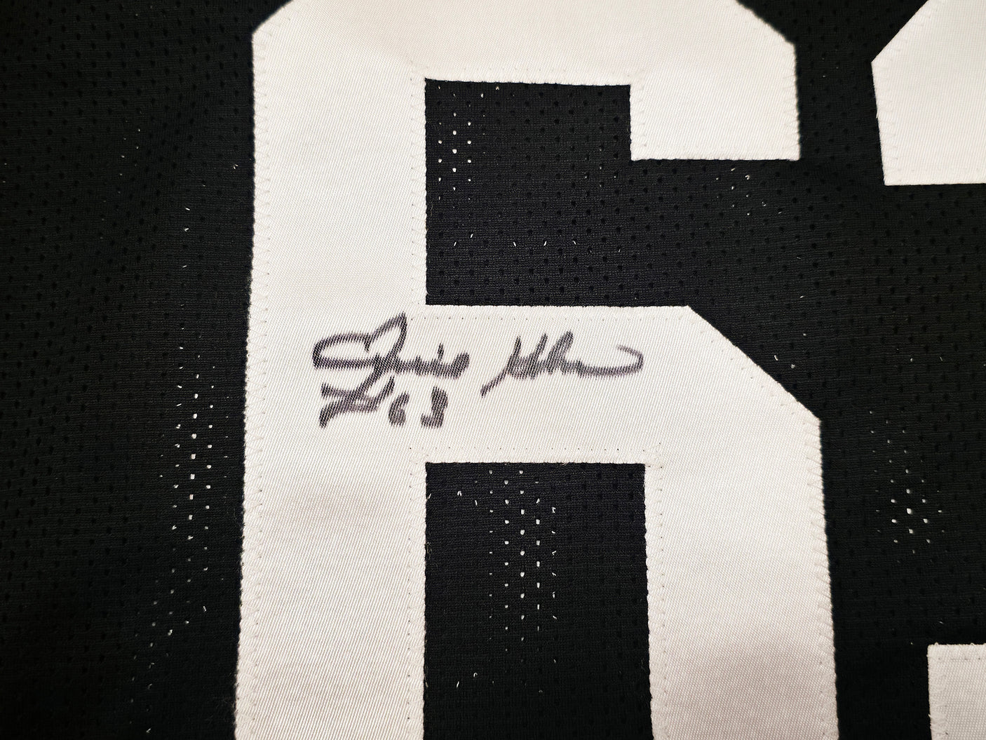 Pittsburgh Steelers Ernie Holmes Autographed Black Jersey PSA/DNA Stock #253388
