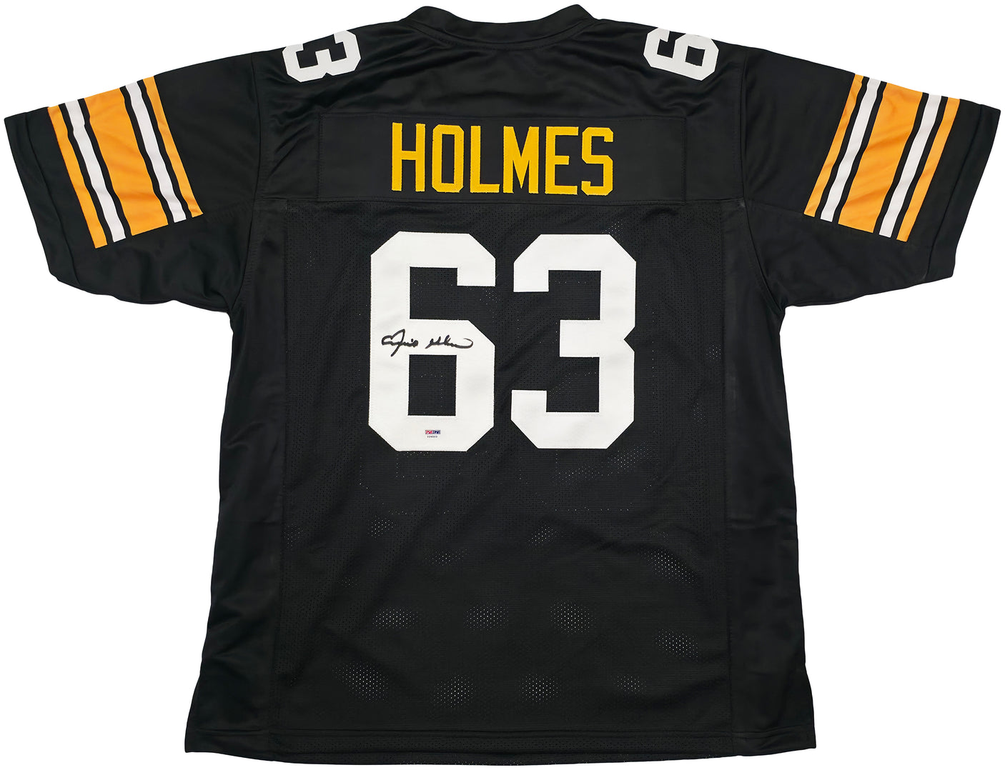Pittsburgh Steelers Ernie Holmes Autographed Black Jersey PSA/DNA Stock #253387