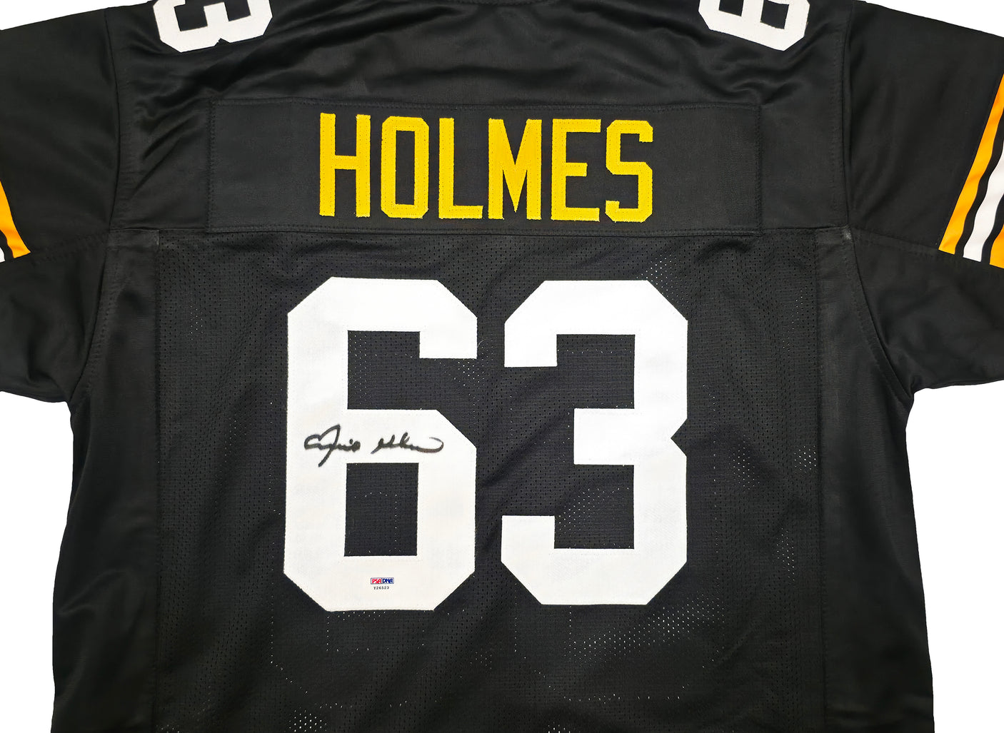 Pittsburgh Steelers Ernie Holmes Autographed Black Jersey PSA/DNA Stock #253387