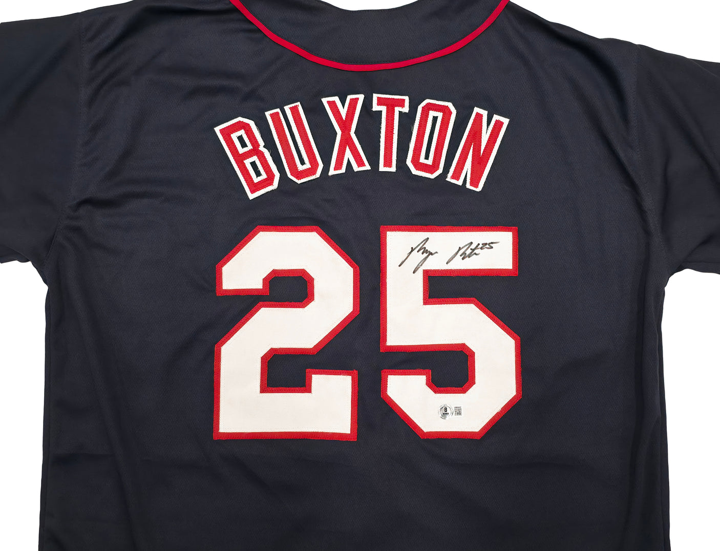 Minnesota Twins Byron Buxton Autographed Blue Jersey Beckett BAS Witness Stock #253325