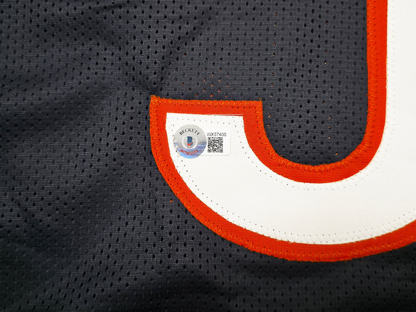 Chicago Bears Dick Butkus Autographed Blue Jersey Beckett BAS Witness Stock #253323