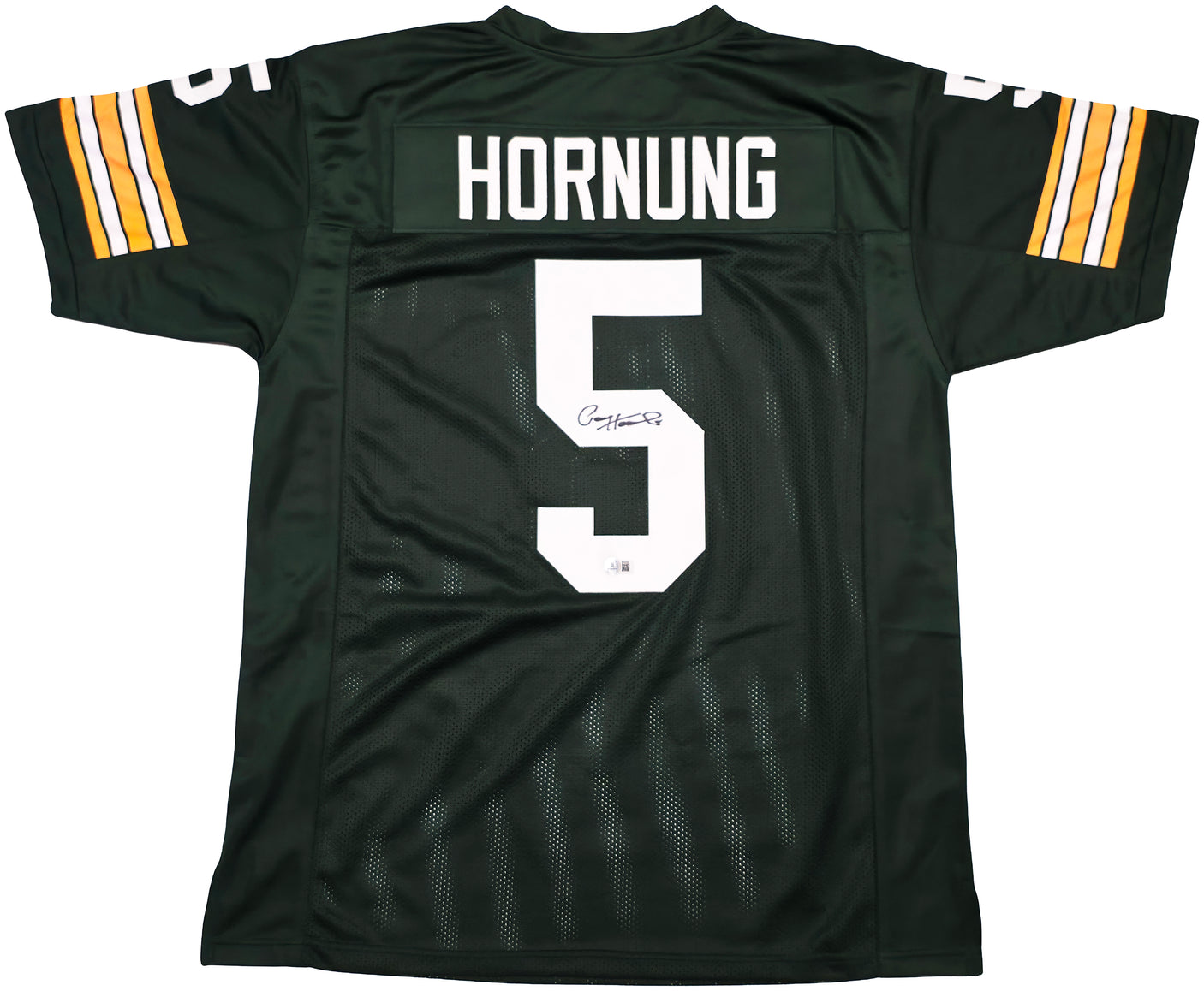 Green Bay Packers Paul Hornung Autographed Green Jersey Beckett BAS QR Stock #253320