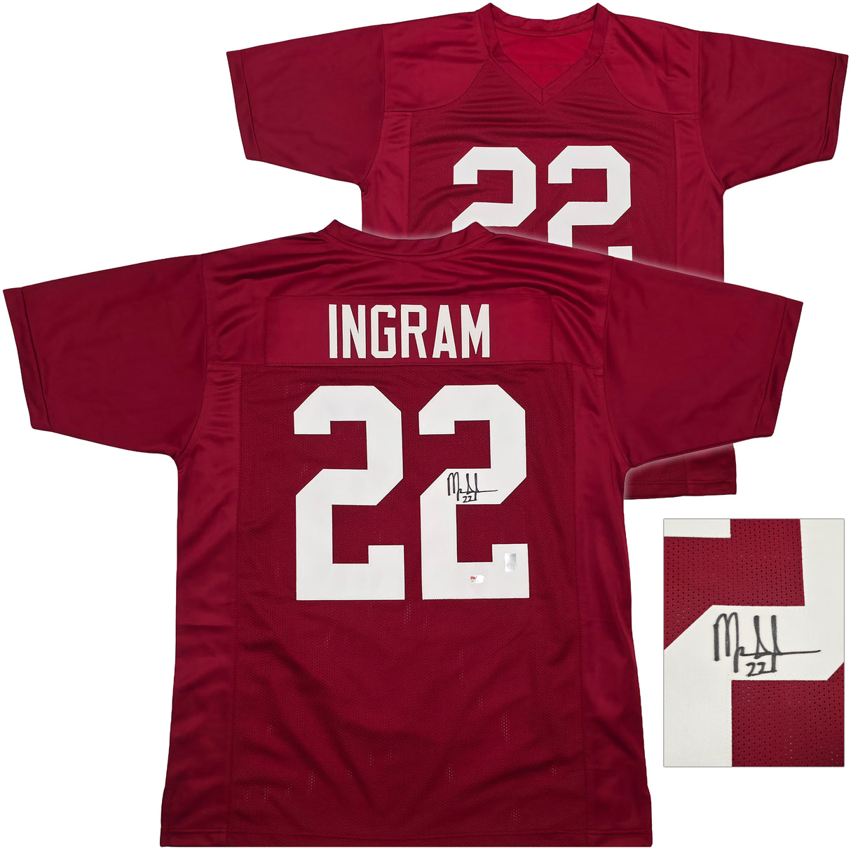 Alabama Crimson Tide Mark Ingram Autographed Red Jersey PSA/DNA Stock #253316