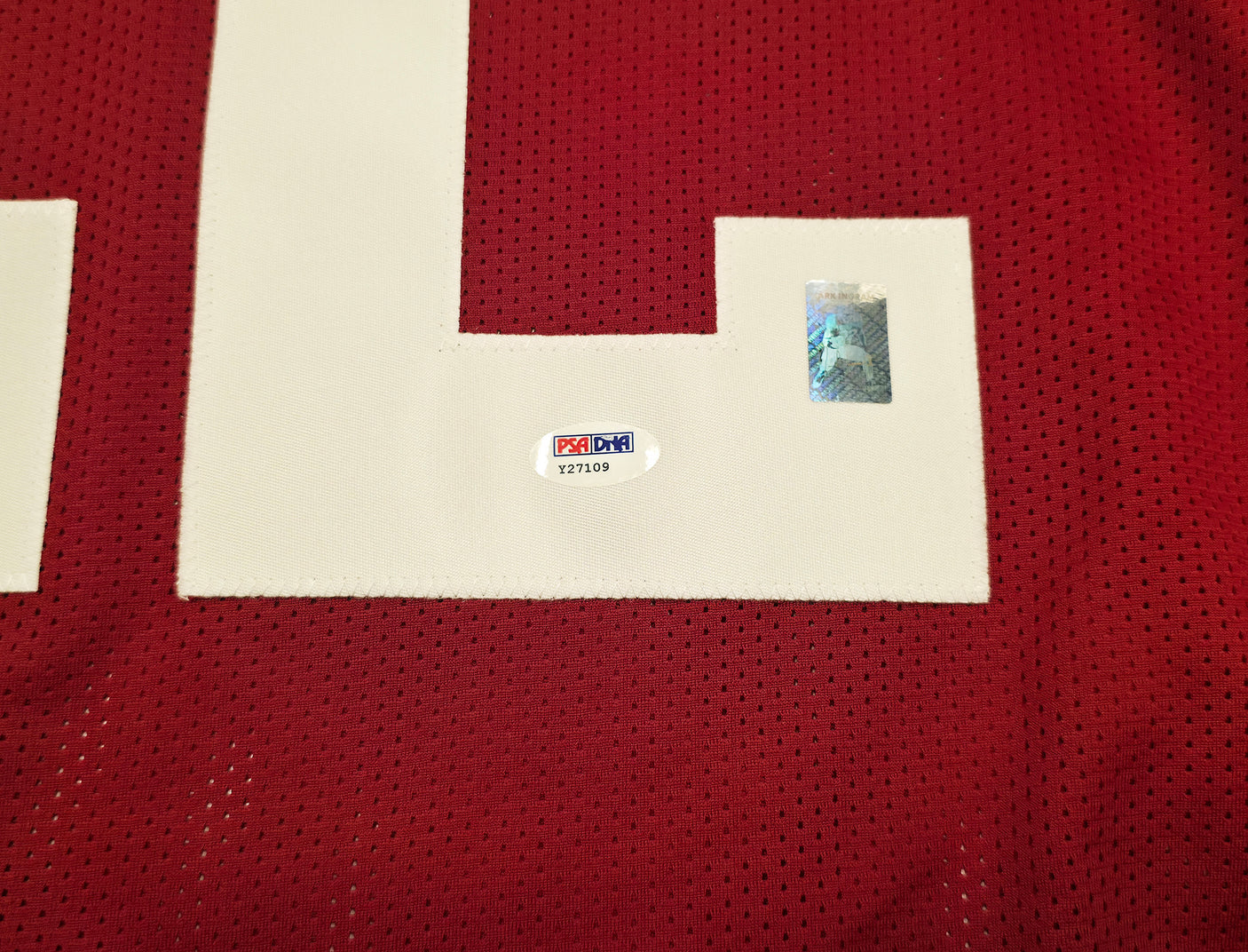 Alabama Crimson Tide Mark Ingram Autographed Red Jersey PSA/DNA Stock #253316