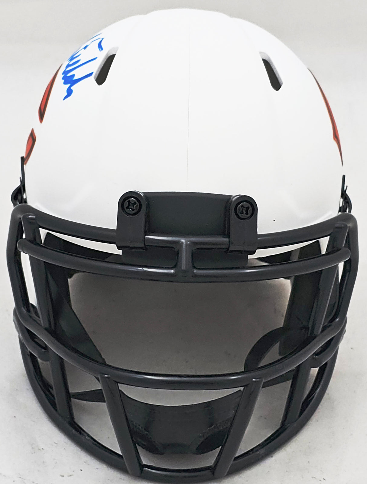 Justin Fields Autographed Chicago Bears Lunar Eclipse White Speed Mini Helmet Beckett BAS QR Stock #220591