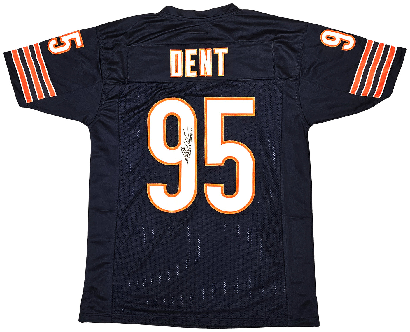 Chicago Bears Richard Dent Autographed Navy Blue Jersey "HOF 11" Beckett BAS Witness Stock #221054