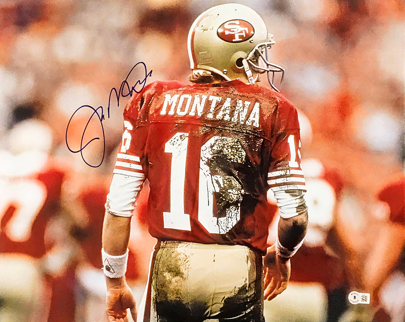 Joe Montana Autographed 16x20 Photo San Francisco 49ers Beckett BAS QR Stock #221163