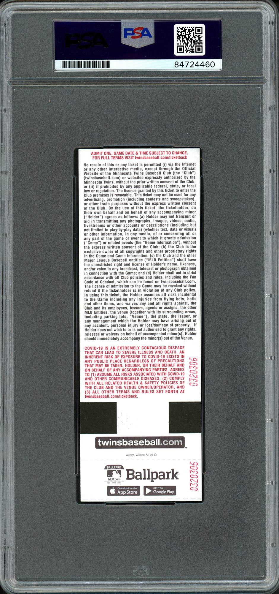 Julio Rodriguez Autographed MLB Debut Ticket Seattle Mariners Mascot Picture PSA/DNA #84724460