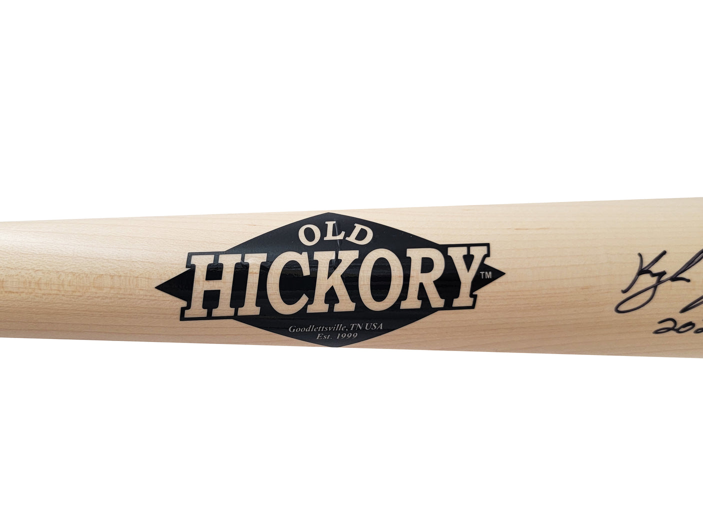 Kyle Tucker Autographed Blonde Old Hickory Player Model Bat Houston Astros "2022 WS Champs" Beckett BAS Witness Stock #210078
