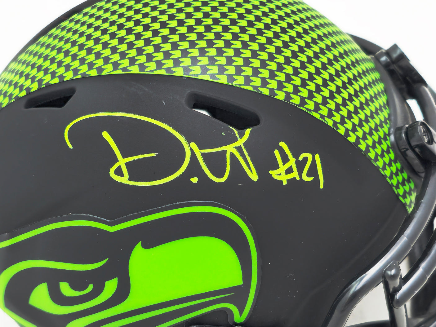 Devon Witherspoon Autographed Seattle Seahawks Eclipse Black Speed Mini Helmet MCS Holo Stock #221343