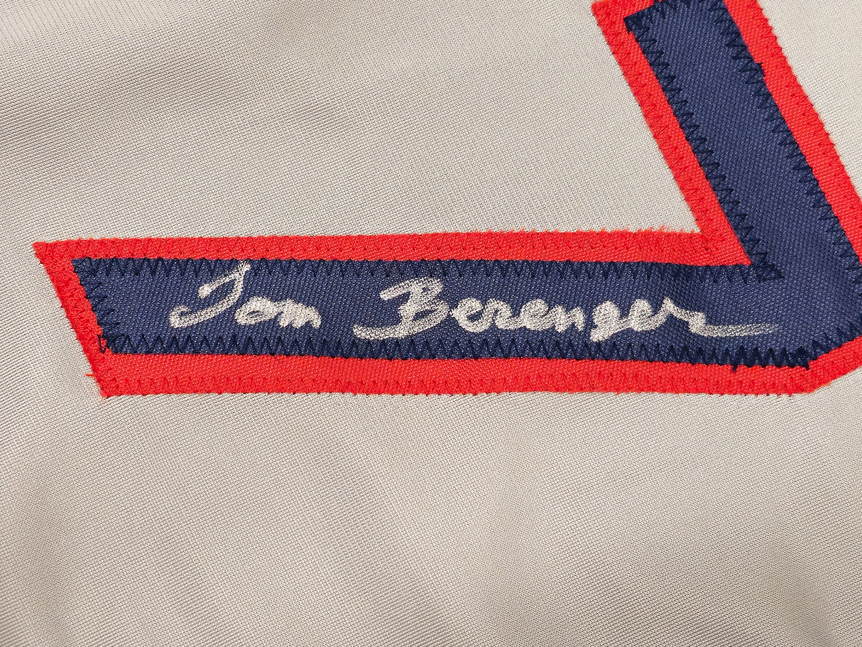 Major League Charlie Sheen, Corbin Bernsen & Tom Berenger Autographed Gray Jersey Beckett BAS Witness Stock #221308