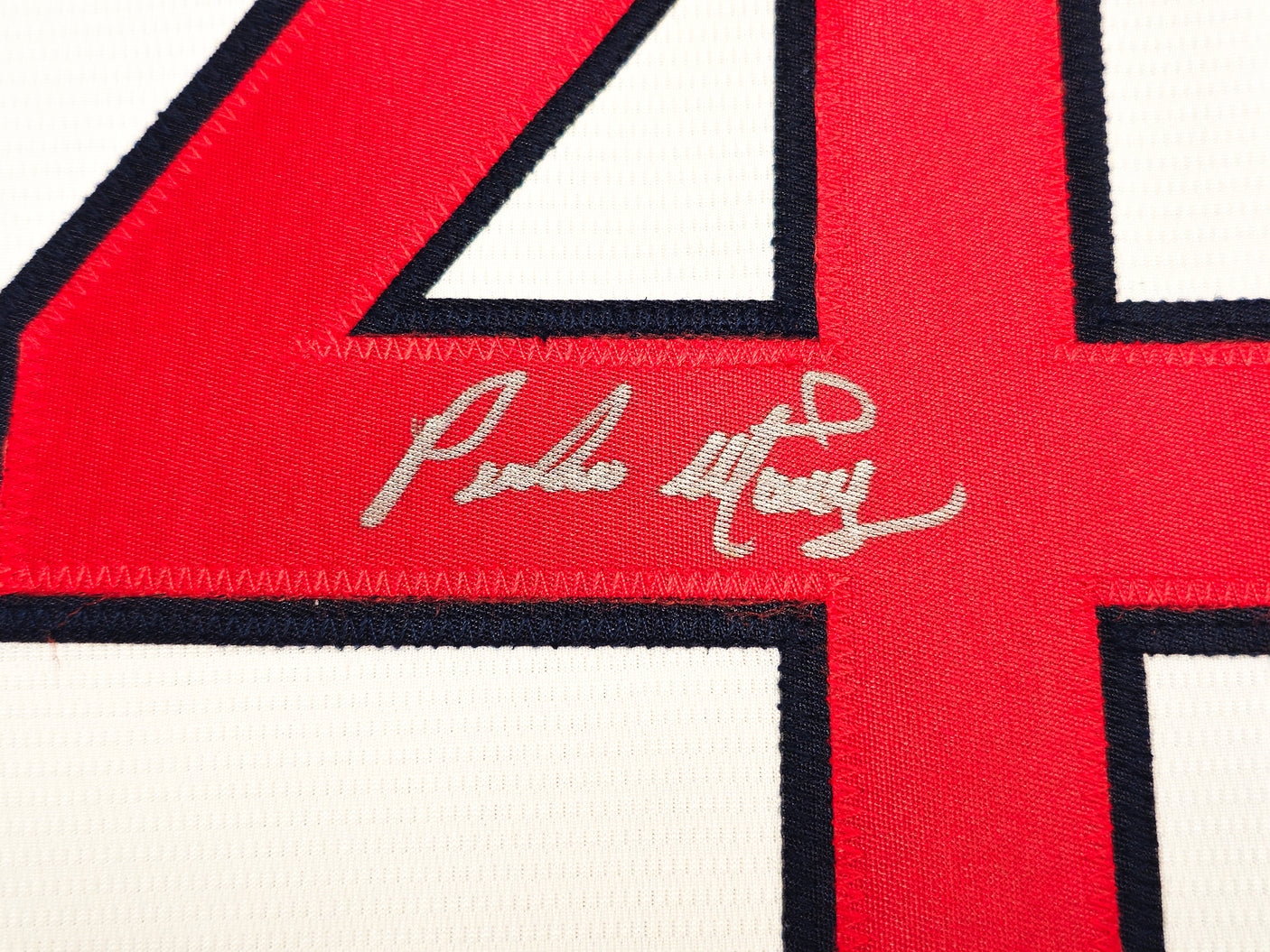 Boston Red Sox Pedro Martinez Autographed White Nike Jersey Size XL Beckett BAS Witness Stock #236167