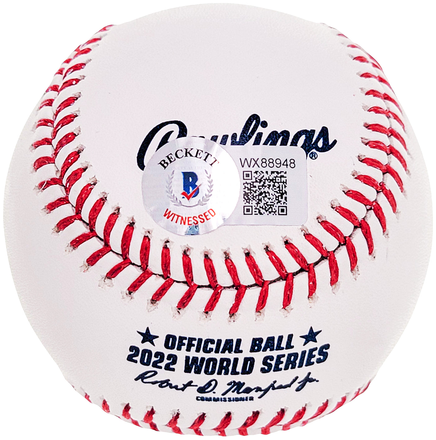 Lance McCullers Jr. Autographed Official 2022 World Series Logo MLB Baseball Houston Astros "22 WS Champs" Beckett BAS Witness Stock #210127