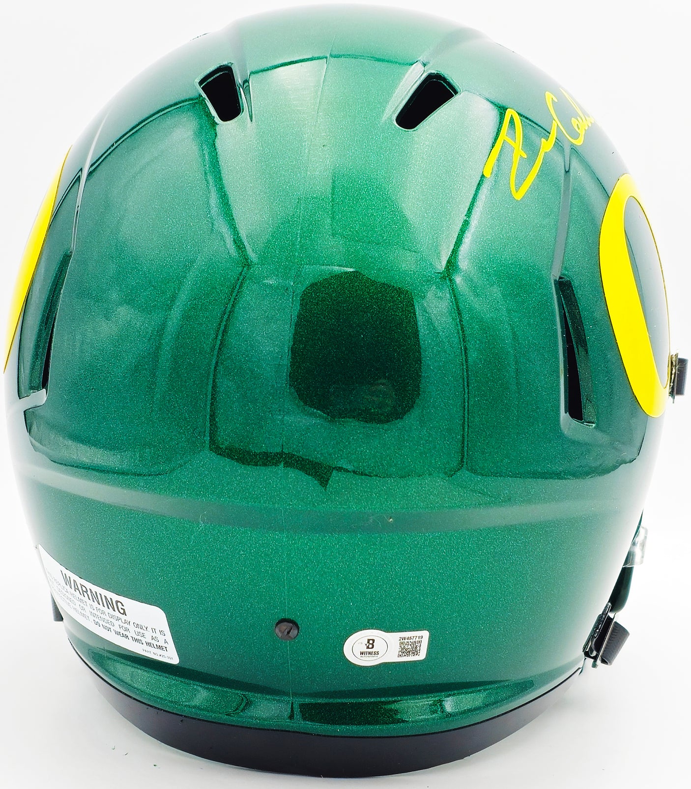 Dillon Gabriel Autographed Oregon Ducks Green Full Size Speed Replica Helmet Beckett BAS Witness Stock #235763