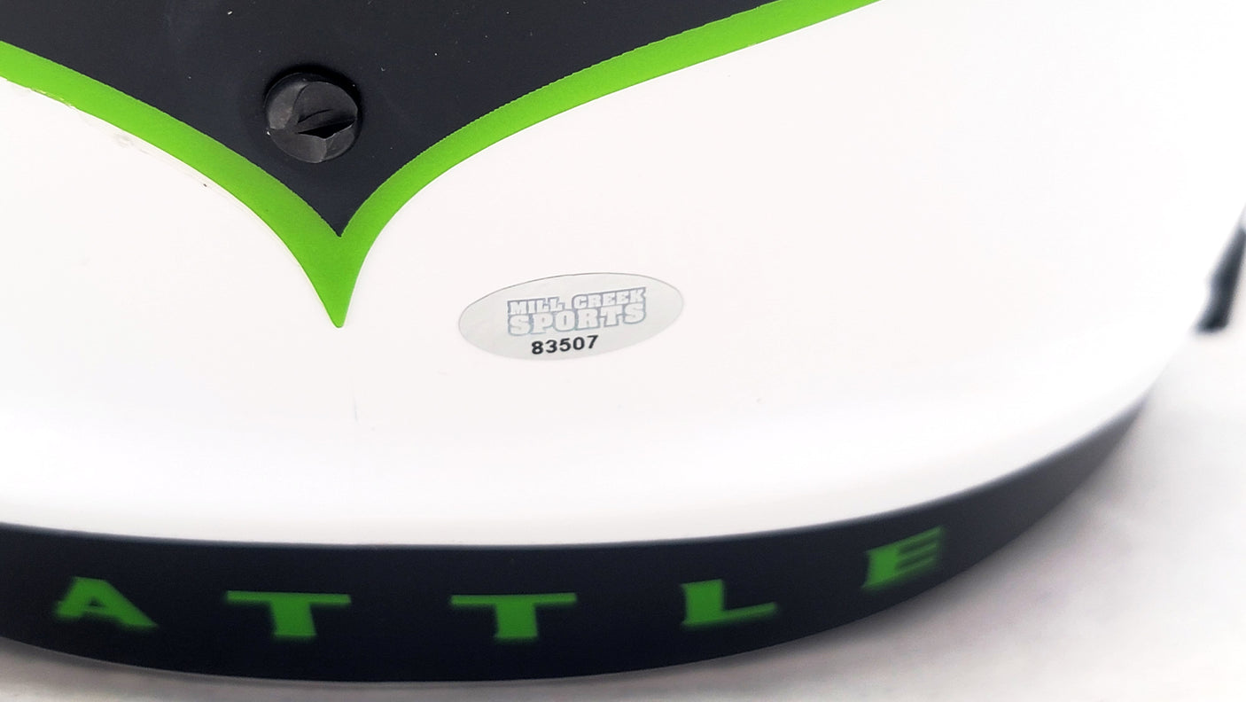 Jim Zorn Autographed Seattle Seahawks Lunar Eclipse White Full Size Replica Speed Helmet MCS Holo Stock #210463