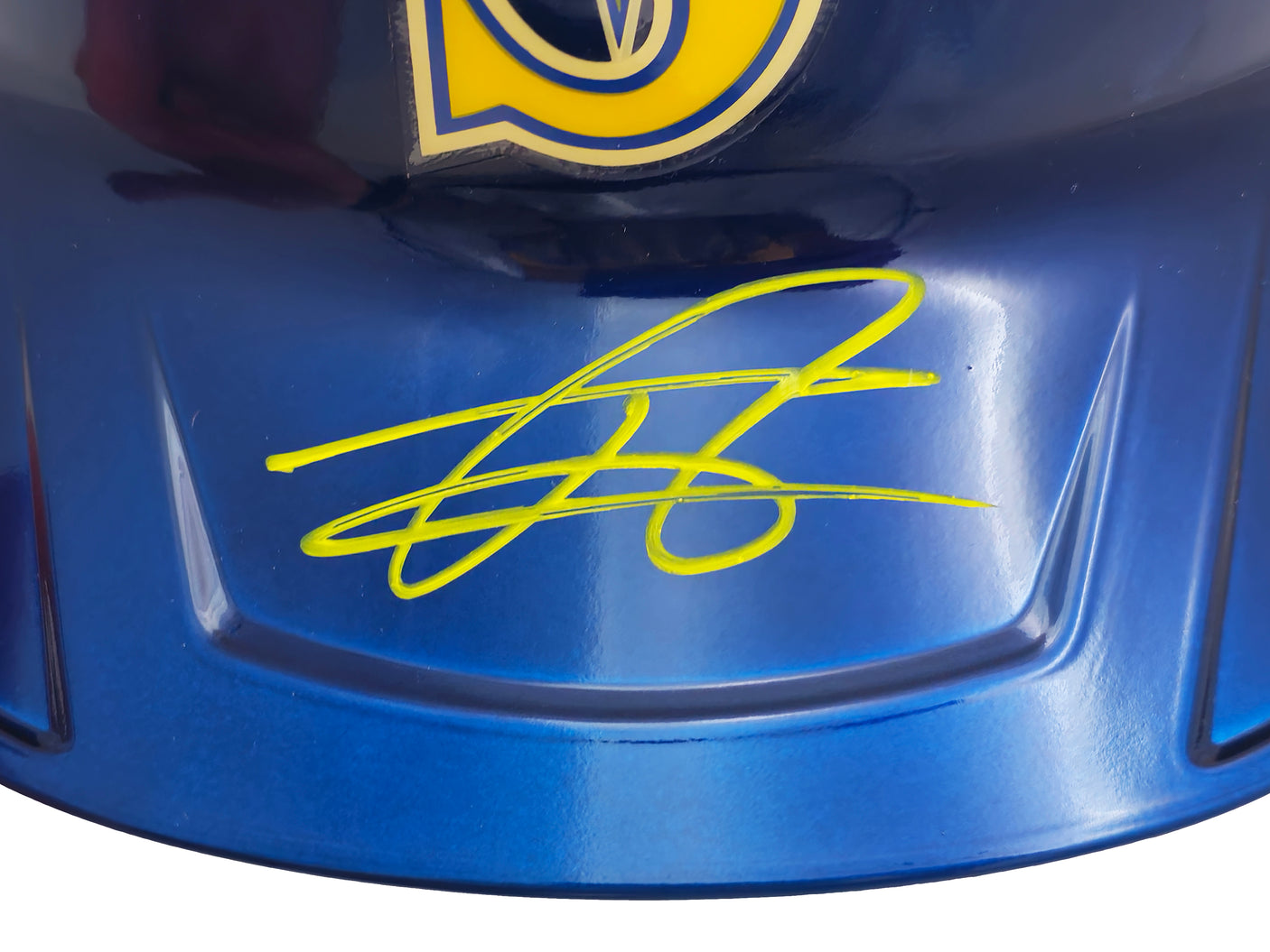 Julio Rodriguez Autographed Seattle Mariners Blue Mach Pro Replica Batting Helmet Fanatics and MLB Holo Stock #222017