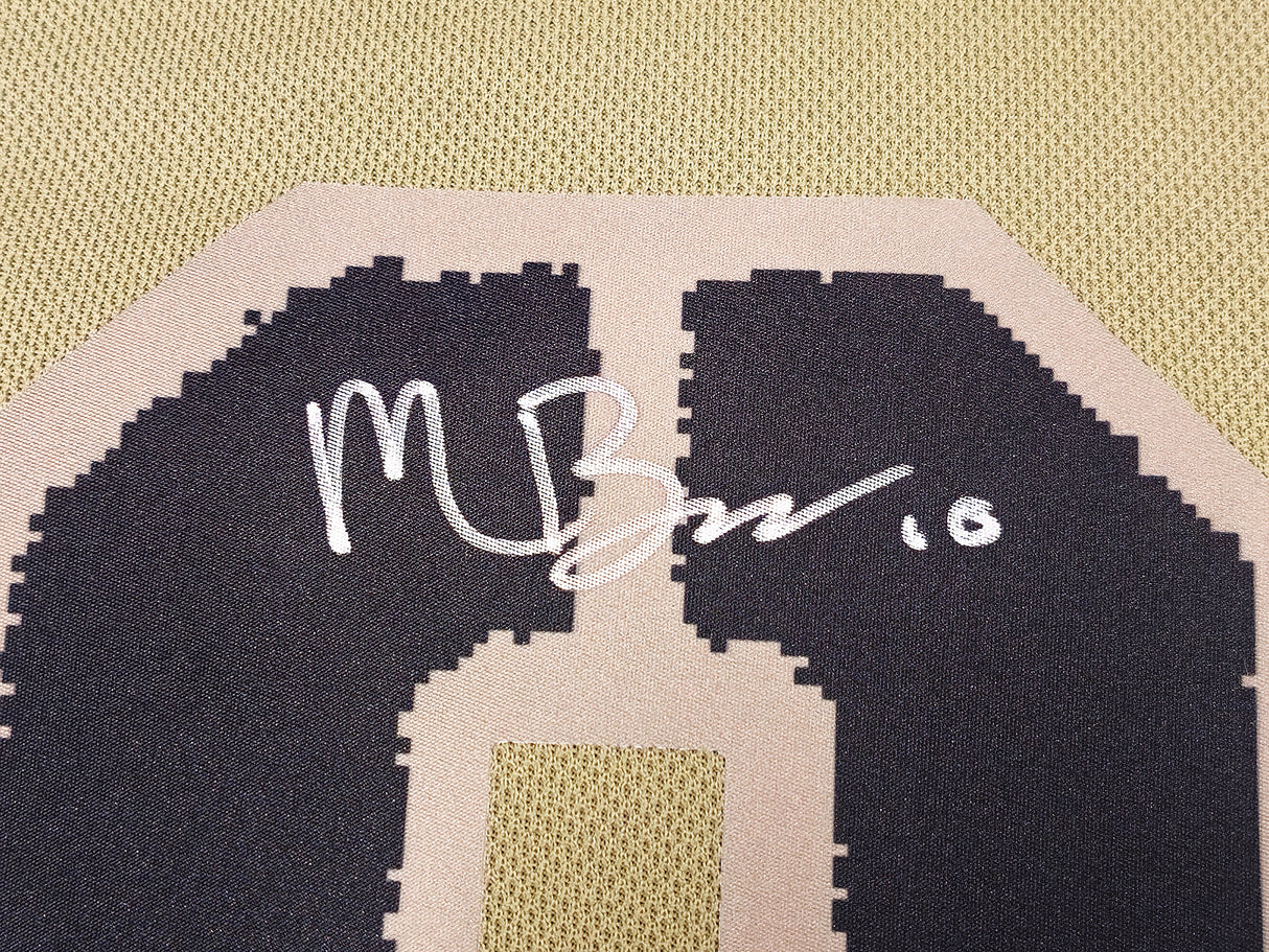 Seattle Kraken Matty Beniers Autographed Camo Salute Adidas Authentic Jersey Size 44 Fanatics Holo Stock #222022