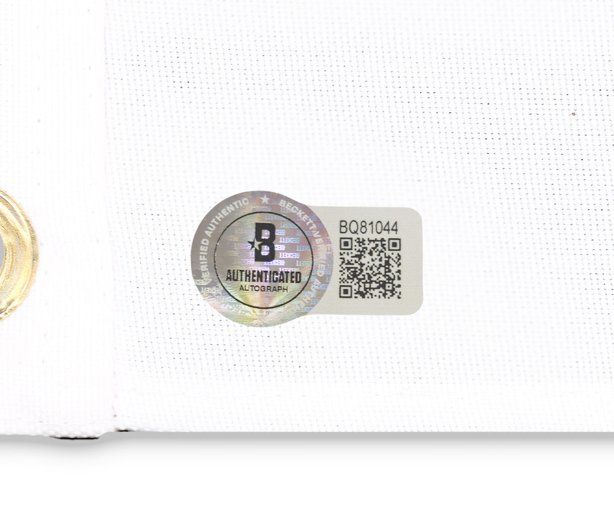 Chevy Chase Autographed White Caddyshack Country Club Logo Pin Flag Beckett BAS QR Stock #236571