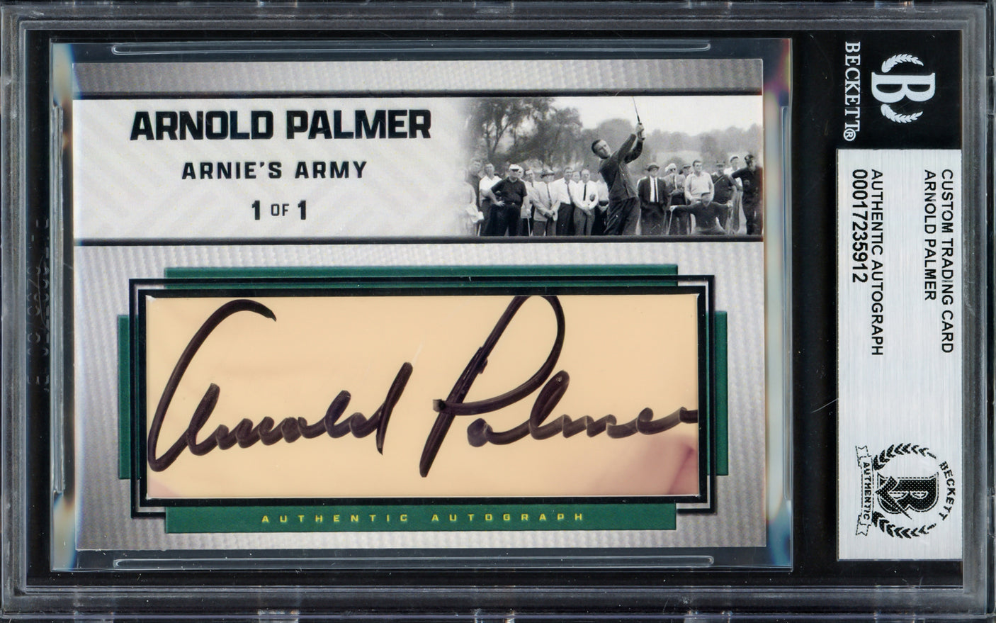 Arnold Palmer Autographed Custom Trading Card Beckett BAS #17235912