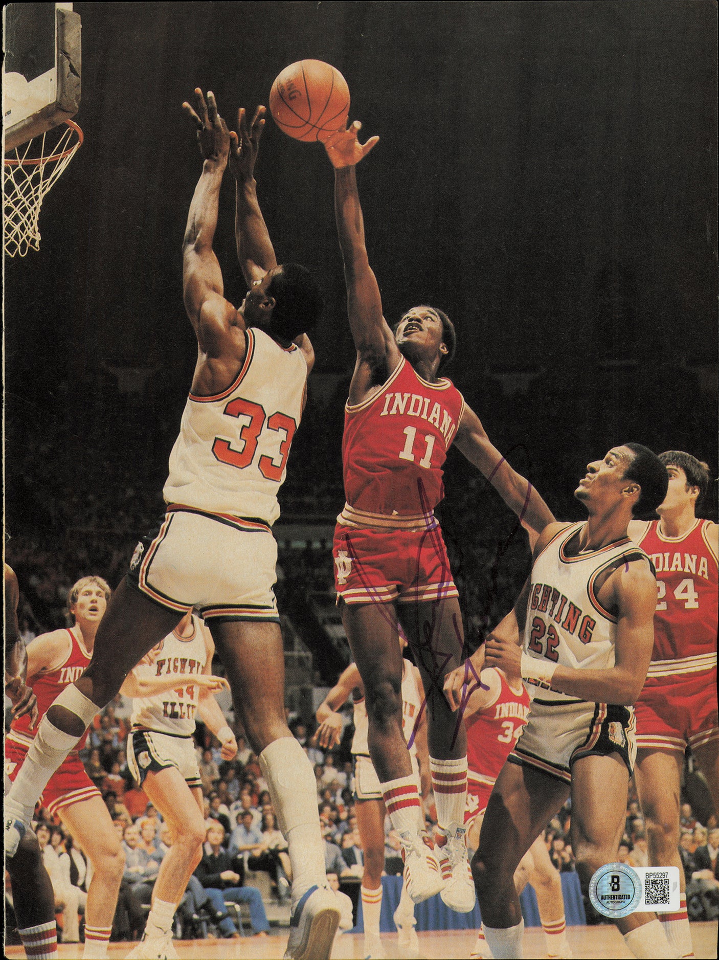 Isiah Thomas Autographed 8x11 Magazine Page Photo Indiana Vintage Beckett BAS QR #BP55297