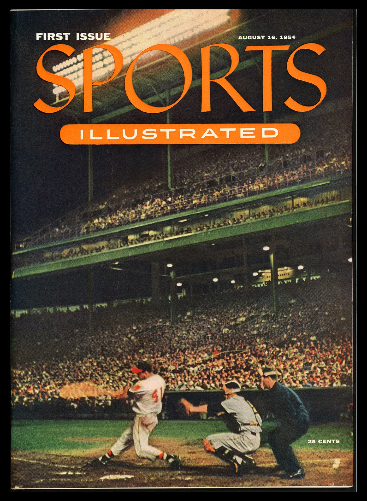 Unsigned August 16th, 1954 1st Sports Illustrated Magazine With Cards & Binder (8/16/1954 First Issue) SKU #236815