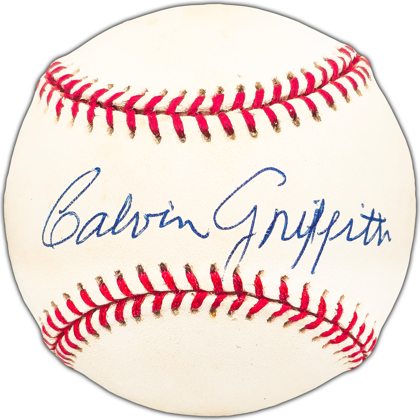 Calvin Griffith Autographed Official AL Baseball Minnesota Twins Owner Beckett BAS #BK44335