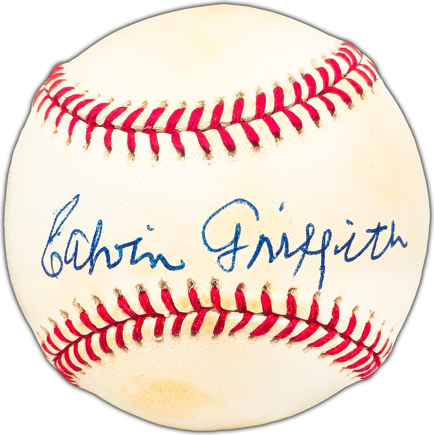 Calvin Griffith Autographed Official AL Baseball Minnesota Twins Owner Beckett BAS #BK44338