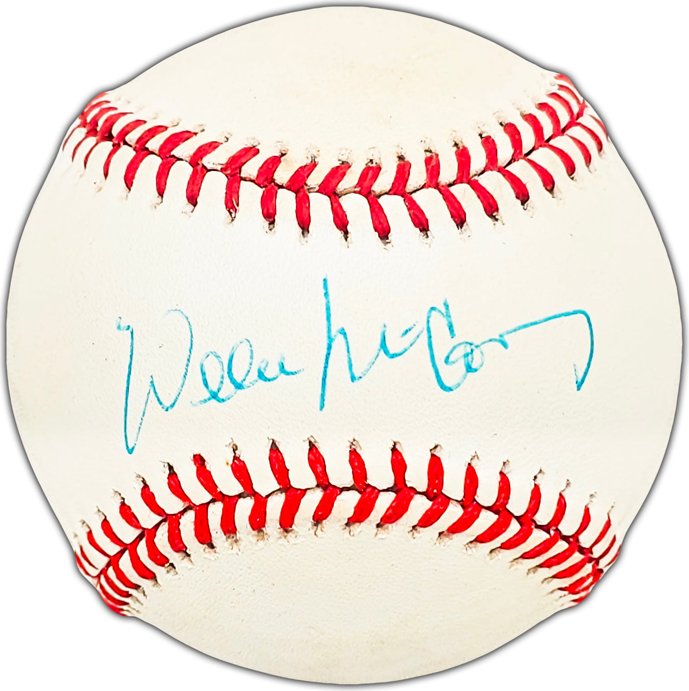 Willie McCovey Autographed Official NL Baseball San Francisco Giants Beckett BAS #BK44453