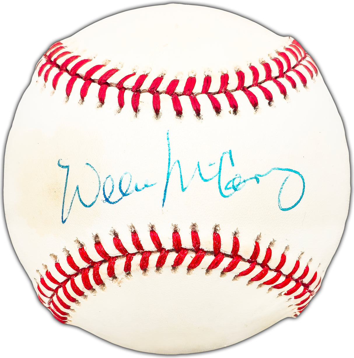 Willie McCovey Autographed Official NL Baseball San Francisco Giants Beckett BAS #BK44456