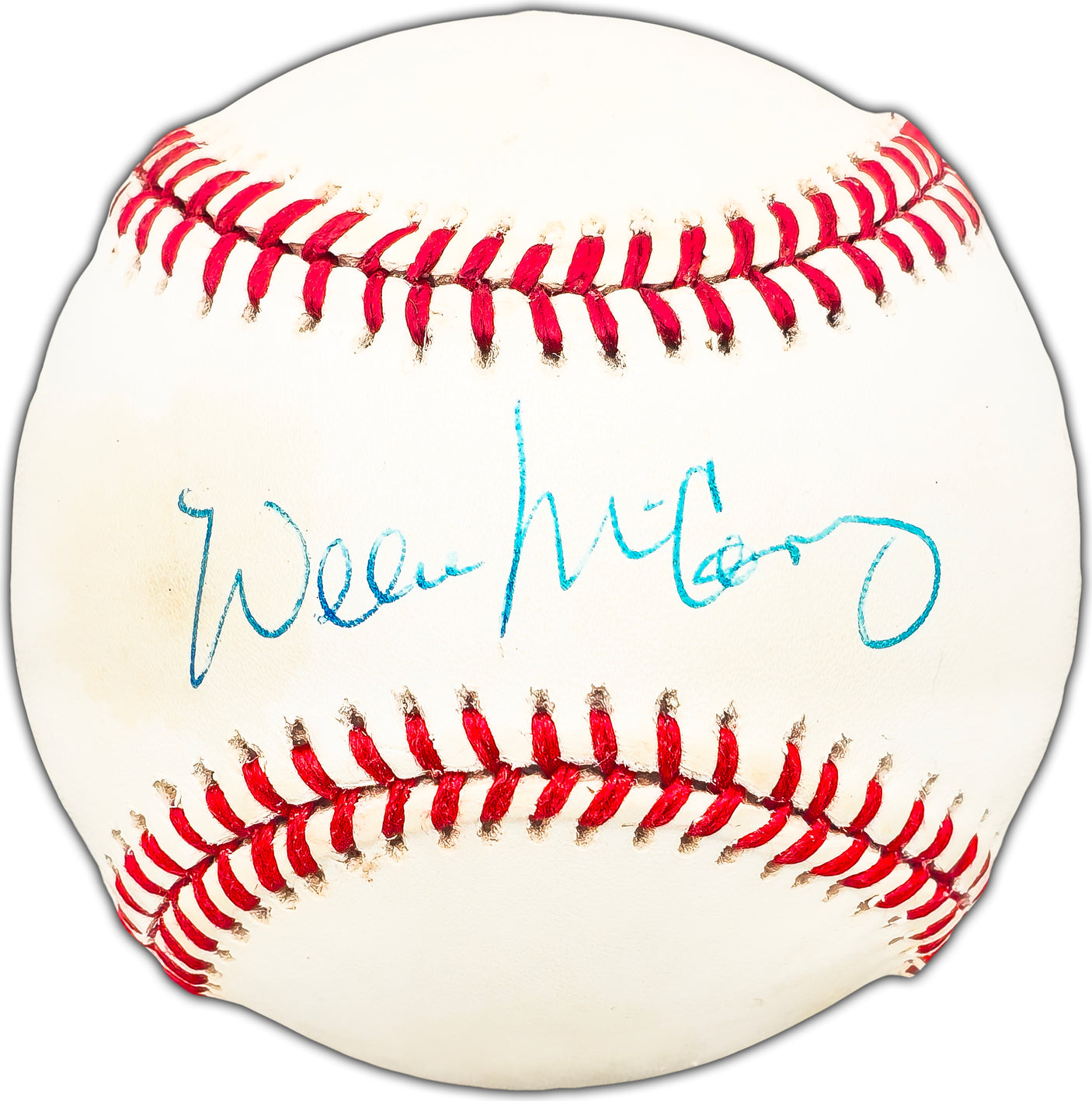 Willie McCovey Autographed Official NL Baseball San Francisco Giants Beckett BAS #BK44456